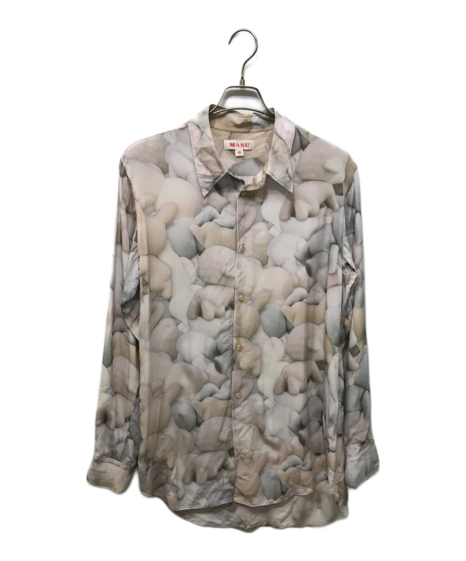 中古・古着通販】masu (エムエーエスユー) MASU PRINT SILK SHIRT