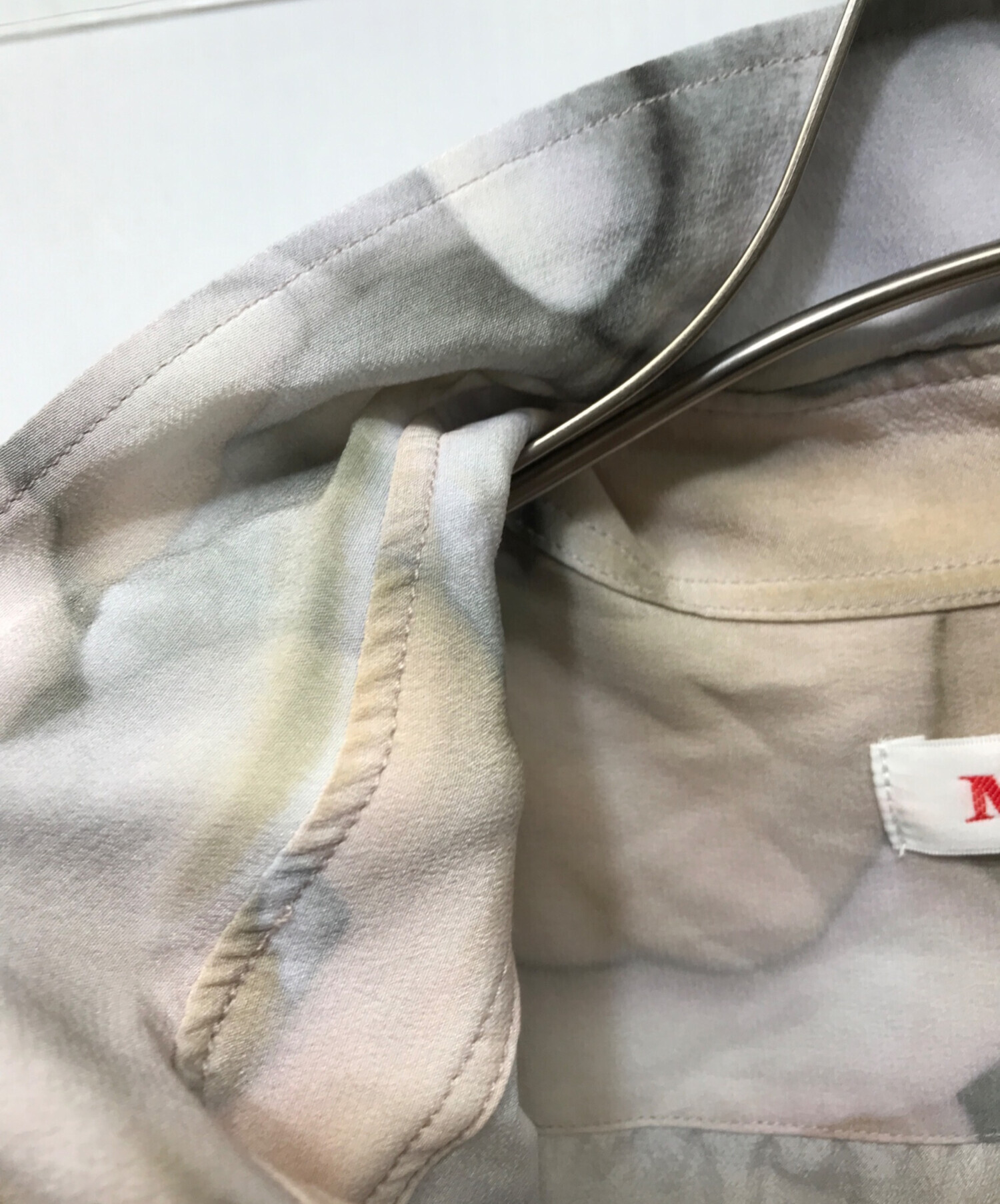中古・古着通販】masu (エムエーエスユー) MASU PRINT SILK SHIRT