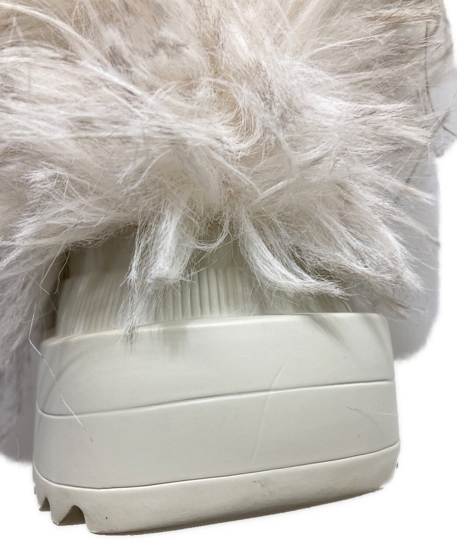 中古・古着通販】YELLO (イエロー) ロングファーブーツ グレー サイズ