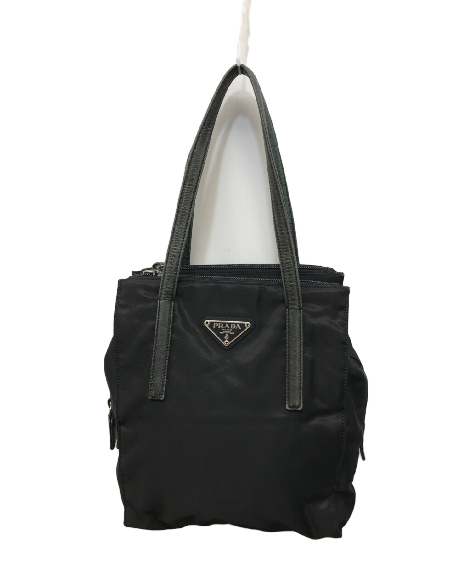 中古・古着通販】PRADA (プラダ) ナイロンハンドバッグ ブラック  
