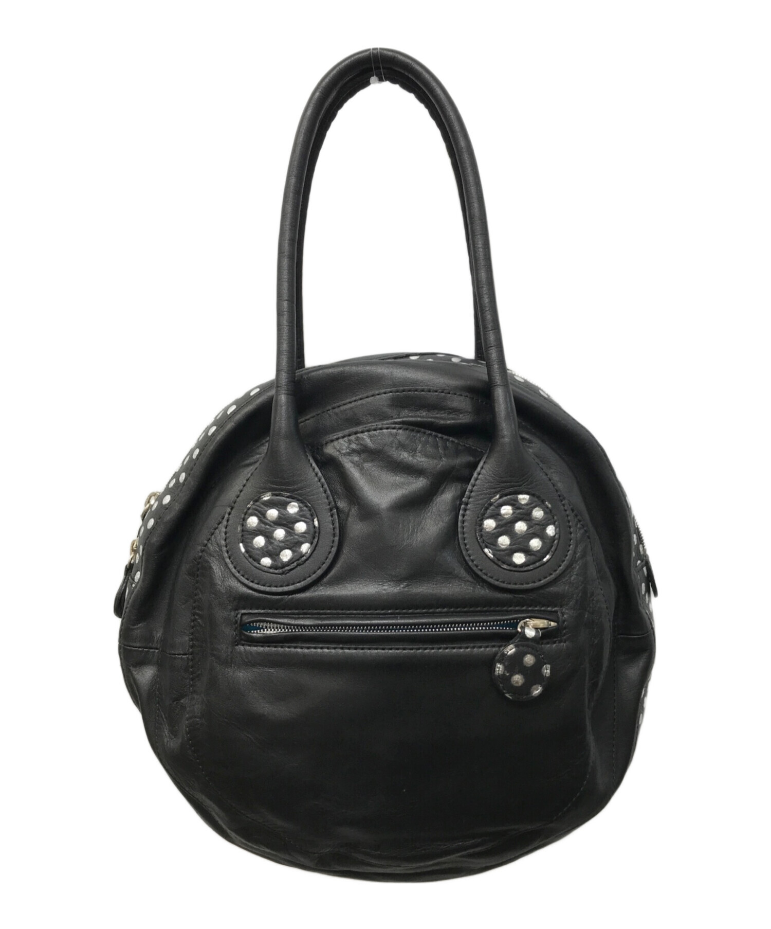 中古・古着通販】LONGCHAMP (ロンシャン) ハンドバッグ ブラック 