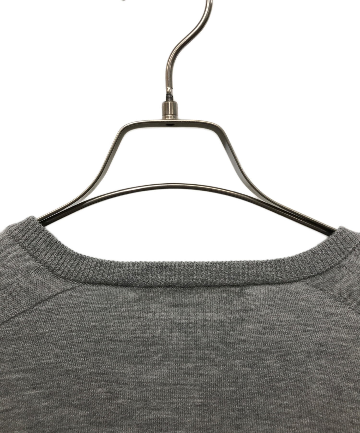 AURALEE オーラリー カーディガン 1(M位) グレー 【古着】【中古】 中古・古着通販】AURALEE (オーラリー) SUPER FINE WOOL HIGH GAUGE