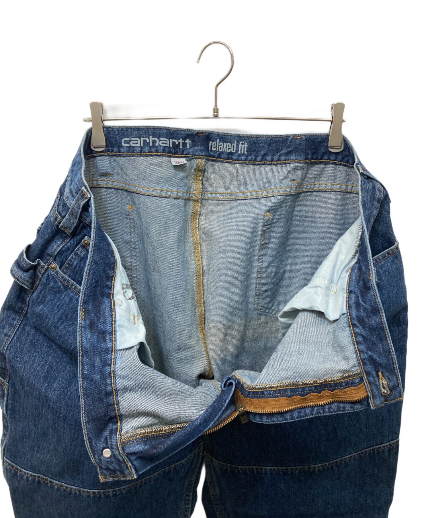 中古・古着通販】CarHartt (カーハート) ダブルニーデニムパンツ