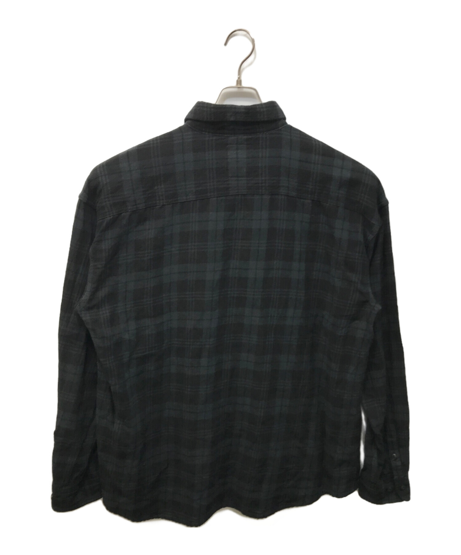 中古・古着通販】KAJA (カジャ) チェックシャツ ブラック×グレー