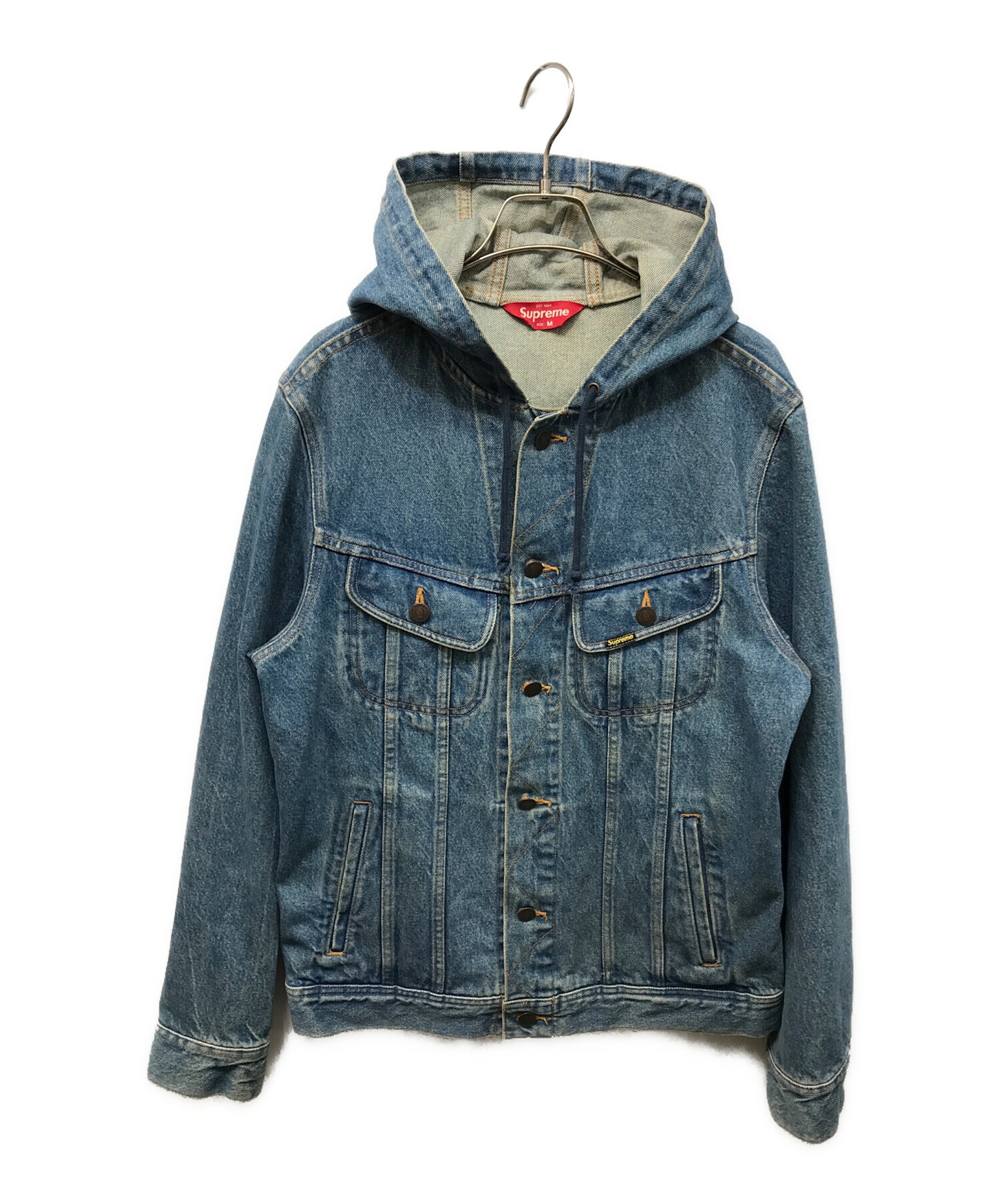 Supreme デニムジャケット M フェード加工 インディゴ 中古・古着通販】Supreme (シュプリーム) HOODED DENIM JACKET