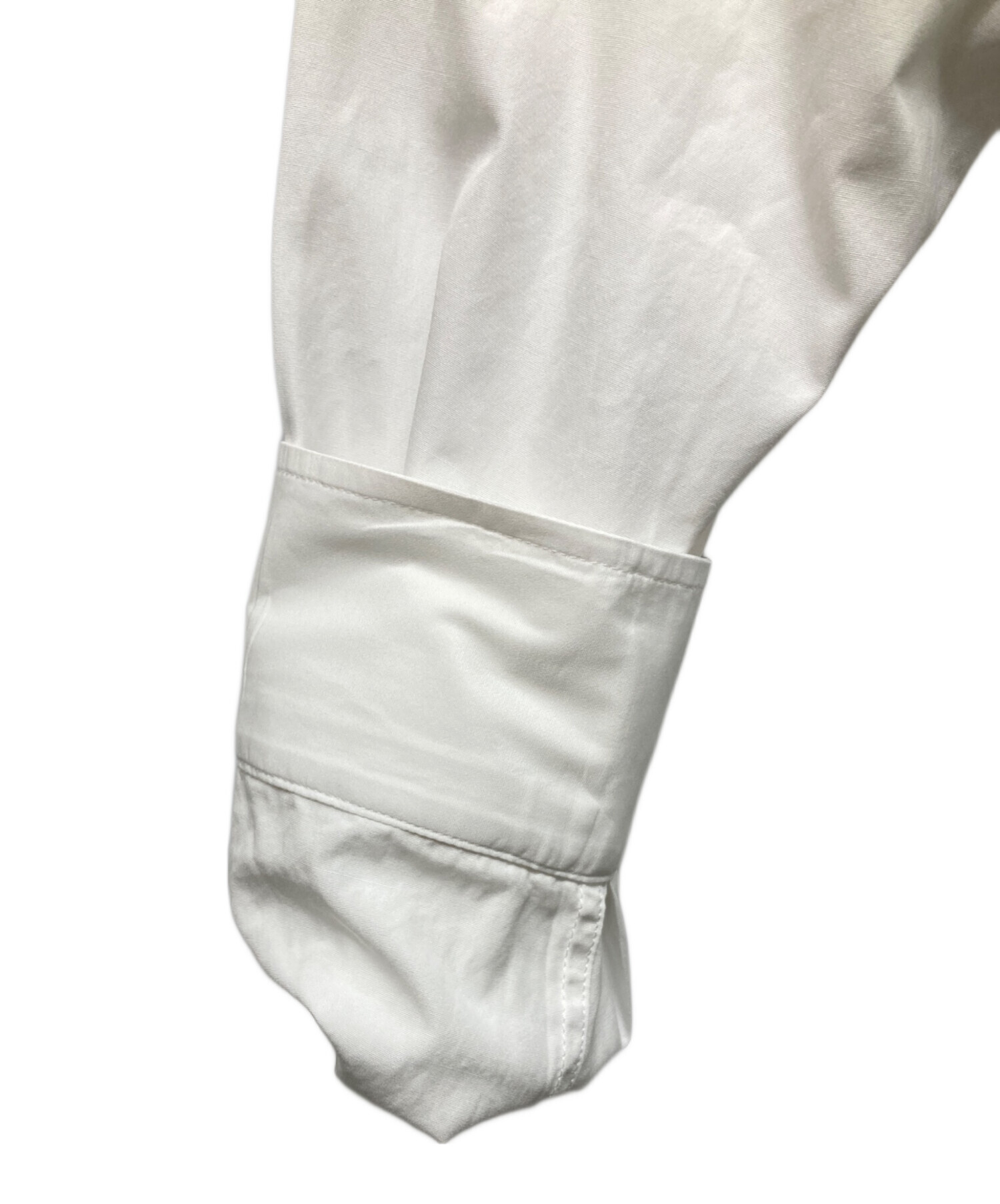 中古・古着通販】PRADA (プラダ) コットンポプリンシャツ ホワイト