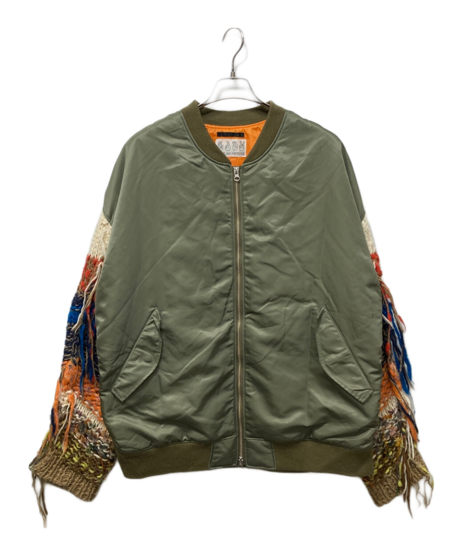 DISCOVERED × MEZLAD PSYZYE MA-1ボンバーブルゾン 中古・古着通販】DISCOVERED (ディスカバード) MEZLAD PSYZYE MA-1