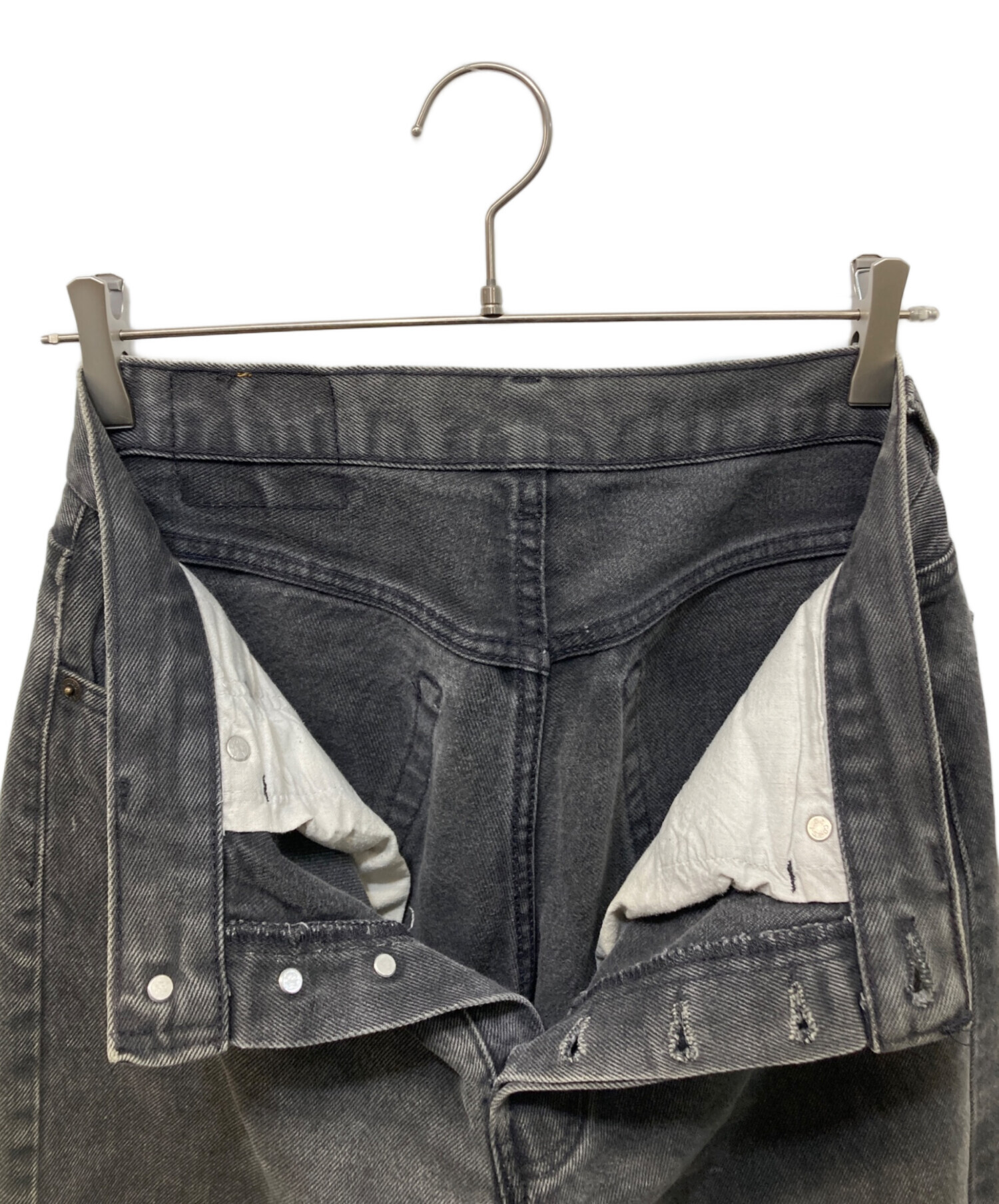 中古・古着通販】LEVI'S (リーバイス) USA501リメイクブラックデニム