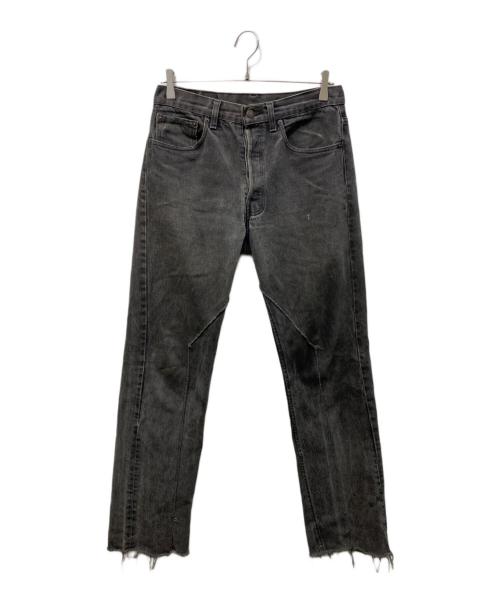 中古・古着通販】LEVI'S (リーバイス) USA501リメイクブラックデニム