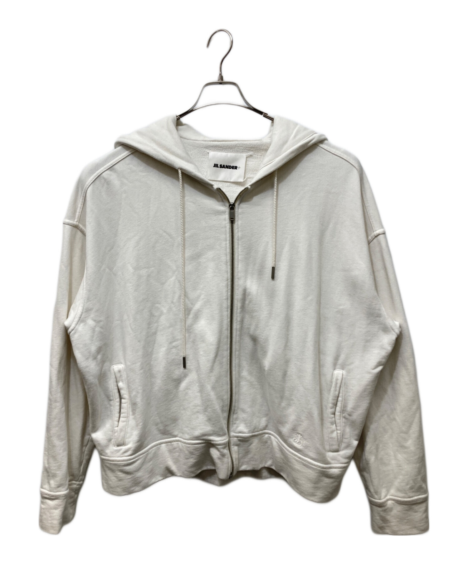 JIL SANDER + ジルサンダープラス パーカー レディース 【古着】【中古】 中古・古着通販】JIL SANDER+ (ジルサンダープラス) ジップパーカー