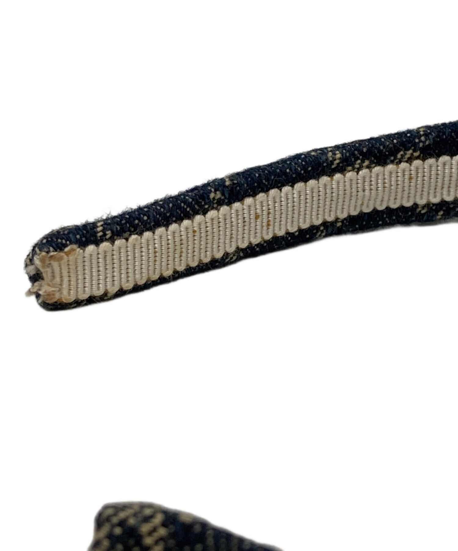 中古・古着通販】GUCCI (グッチ) GGデニムカチューシャ ネイビー