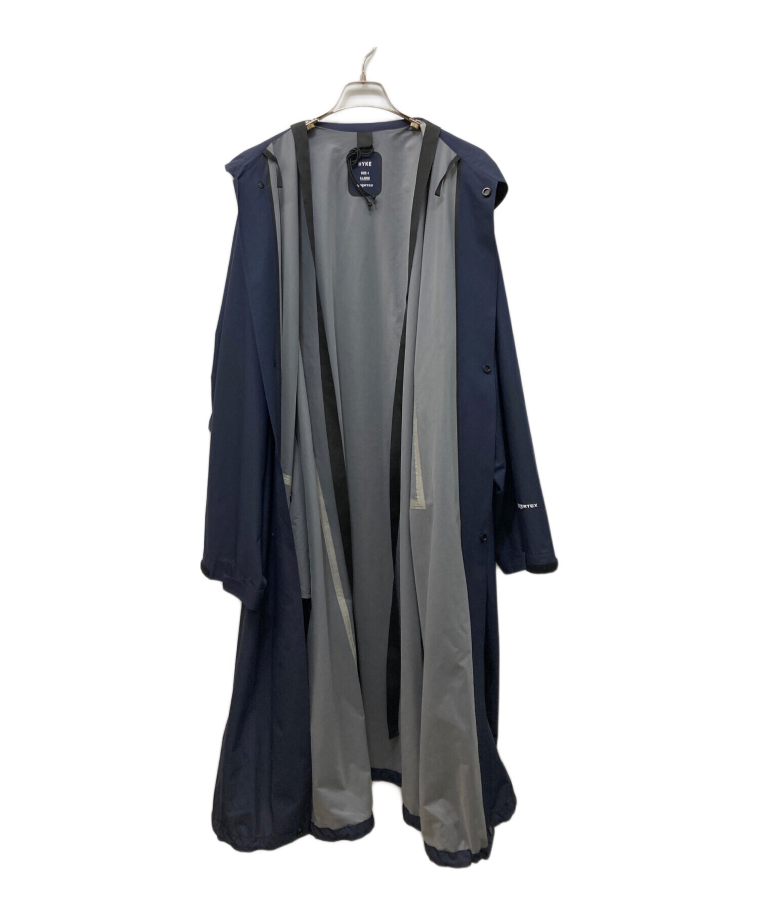 中古・古着通販】HYKE (ハイク) PERTEX MILITARY COAT ネイビー サイズ
