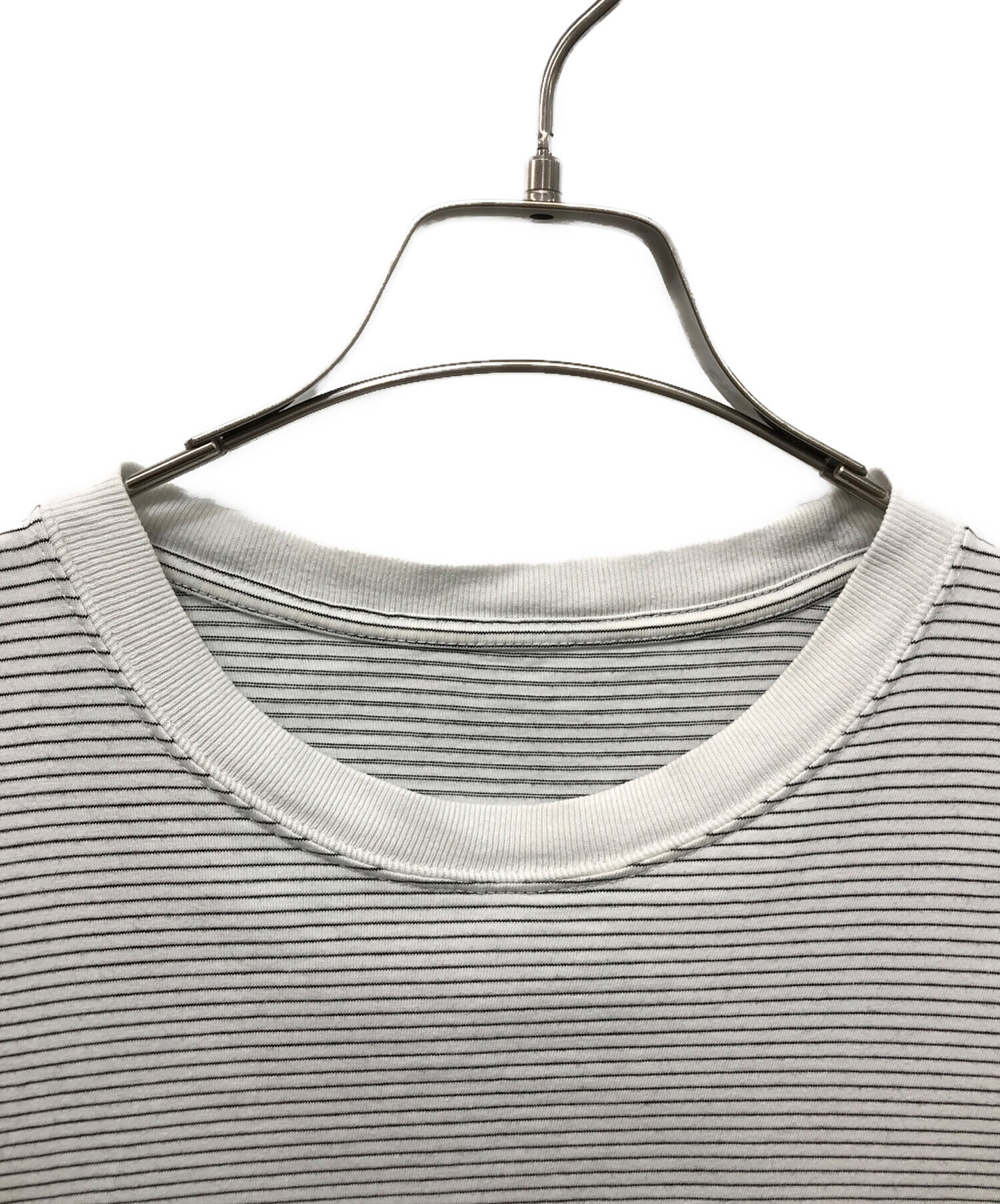 中古・古着通販】ENNOY (エンノイ) S/S Border Tee グレー サイズ:M 