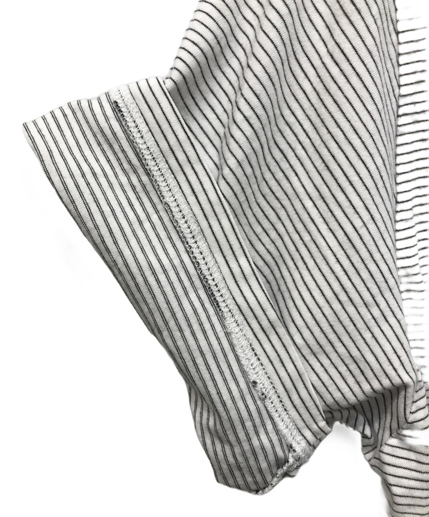 中古・古着通販】ENNOY (エンノイ) S/S Border Tee グレー サイズ:M 