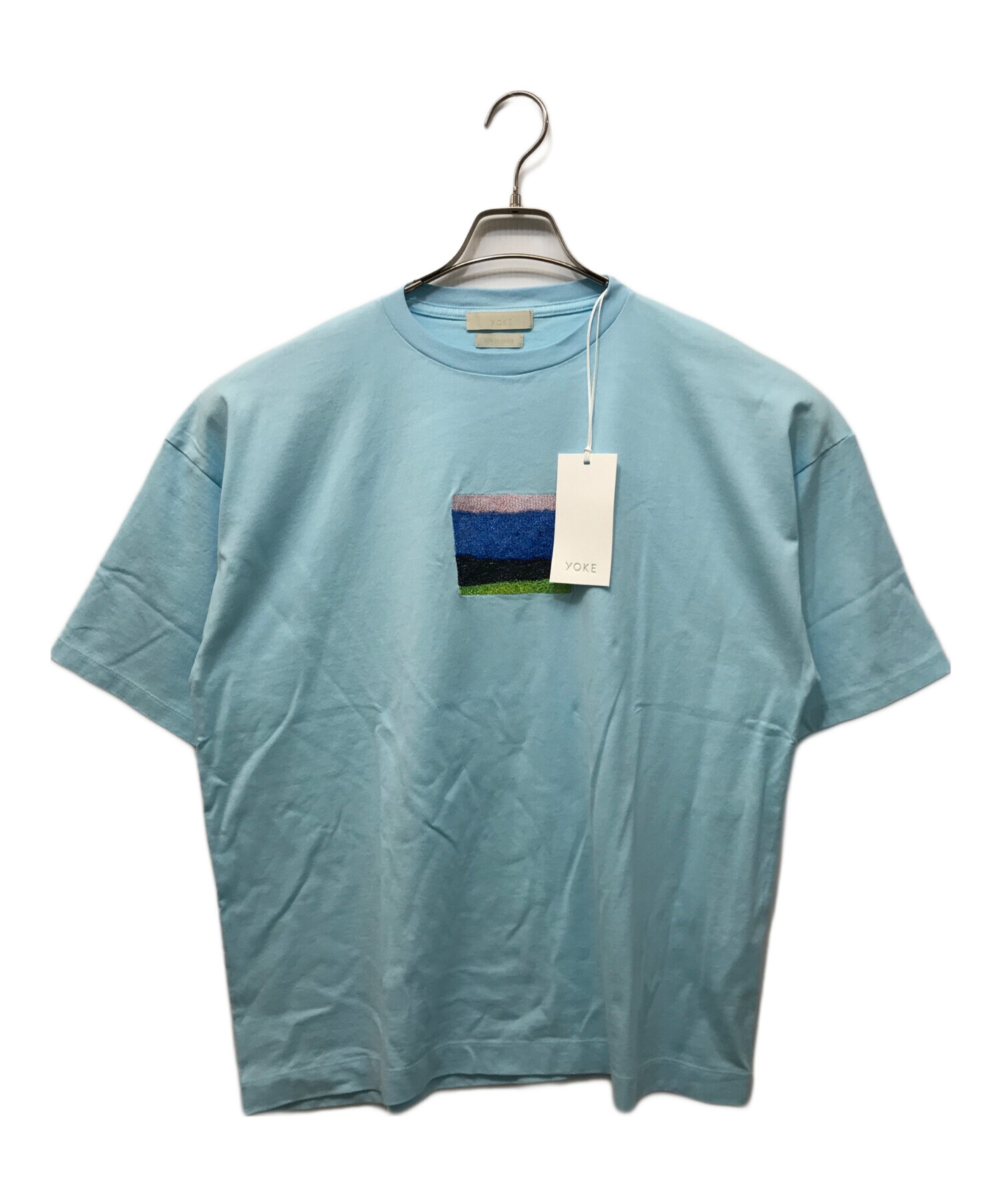 中古・古着通販】YOKE (ヨーク) EMBROIDERY T-SHIRT ブルー サイズ:3 