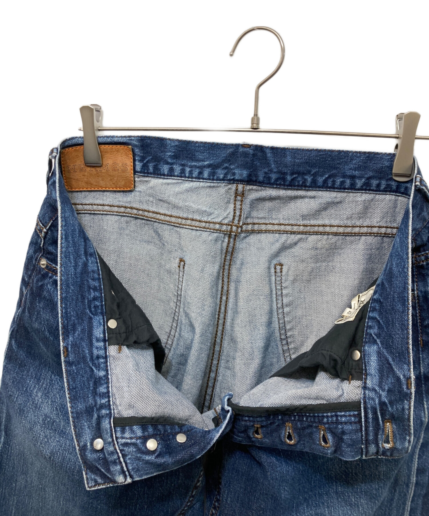 エルメス　デニム　ストレート　ボタンフライ　42 エルメス デニム ストレート ボタンフライ 42 エルメス デニム