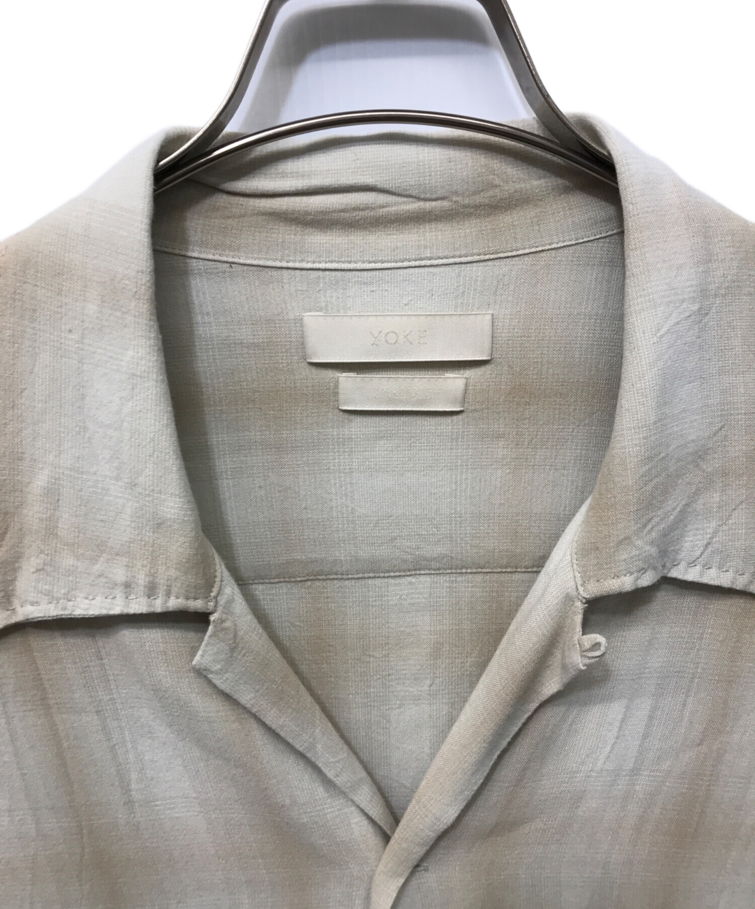 YOKE OVERSIZED OPEN COLLAR SHIRT size3