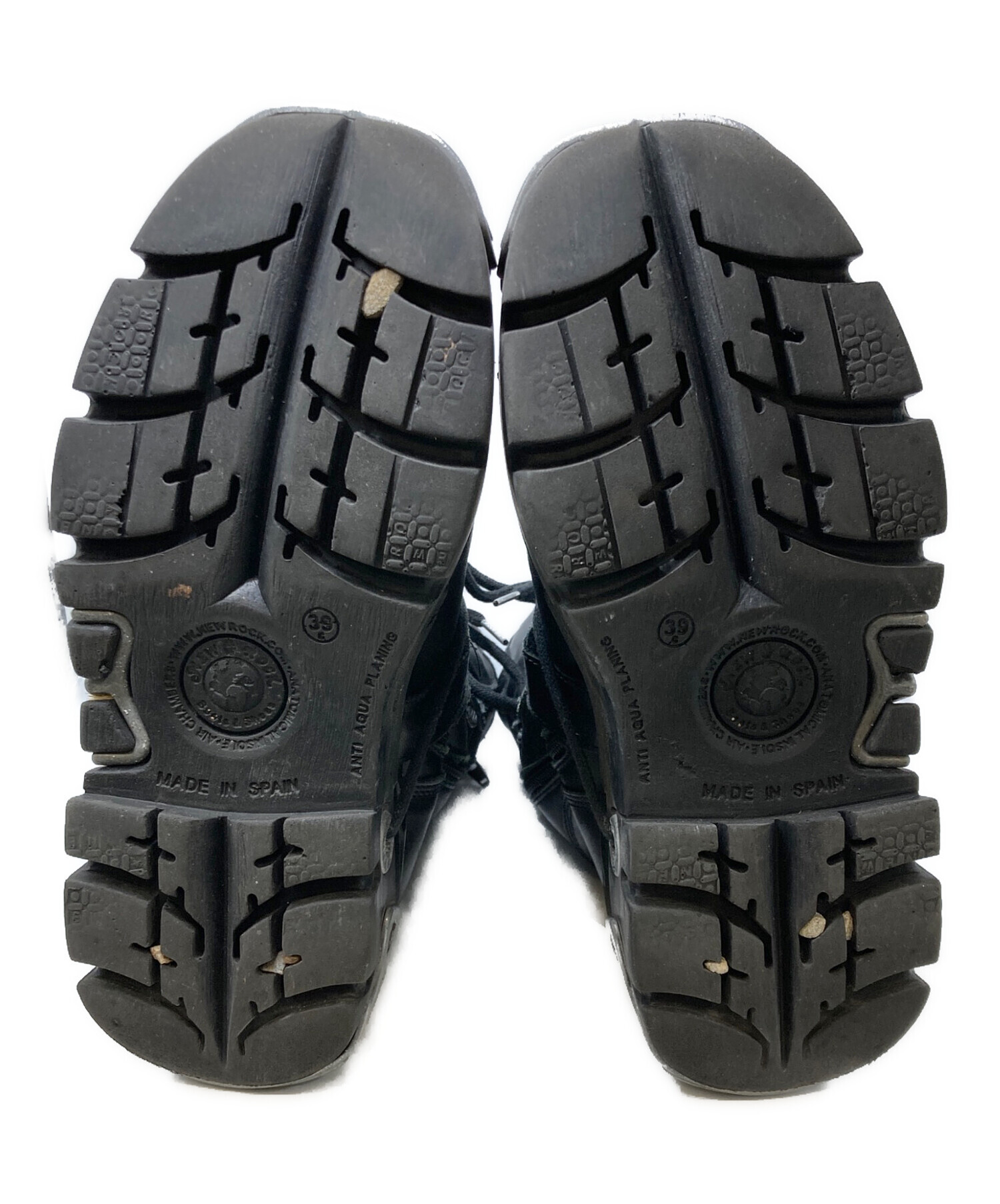 NEWROCK ブラック ブーツ y2k グランジ ニューロック NEW ROCK ニューロック ブーツ - メルカリ