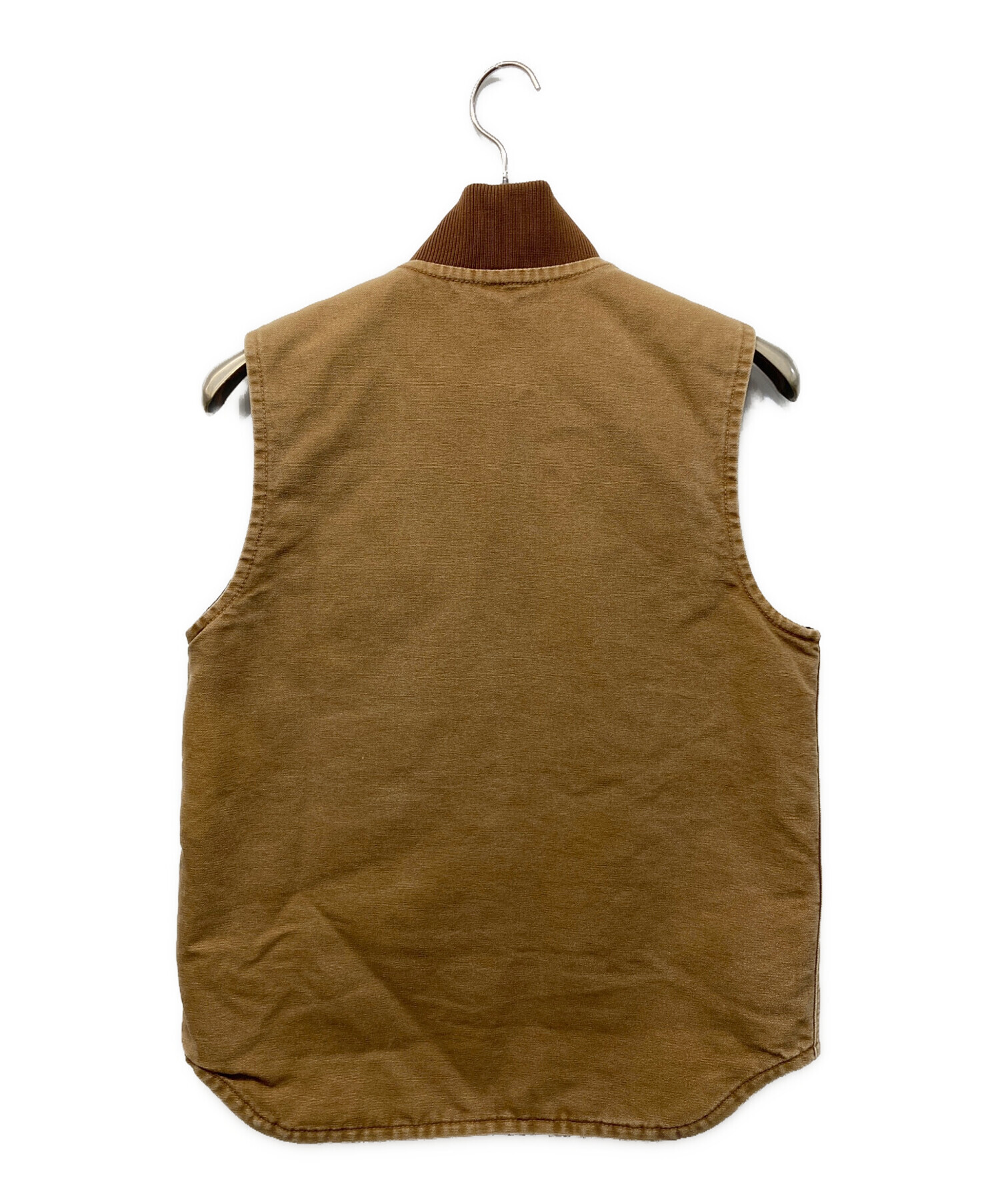 メキシコ製01年7月】Sサイズ Carhartt ダックベスト ブラウン 古着