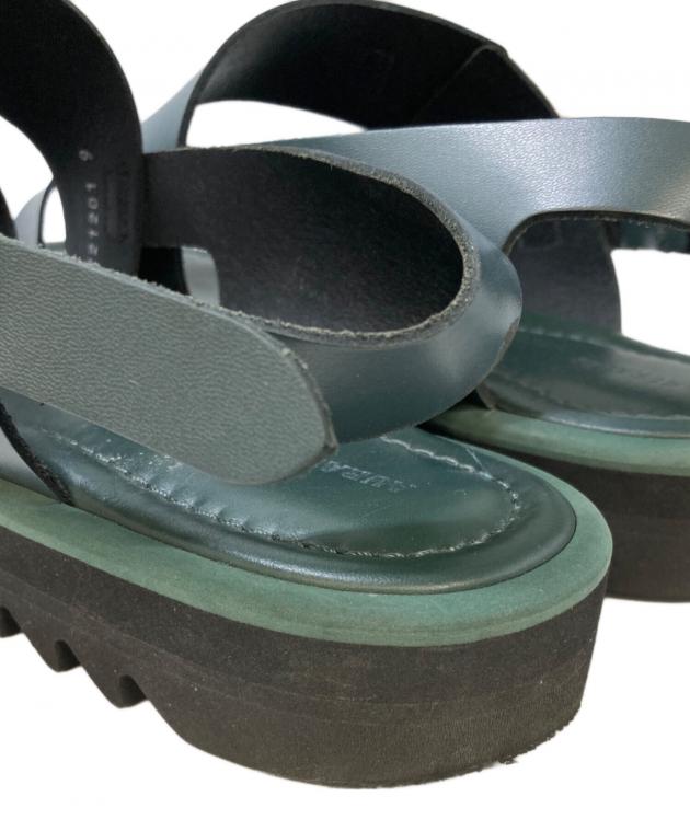 中古・古着通販】AURALEE (オーラリー) LEATHER BELT SANDALS グリーン