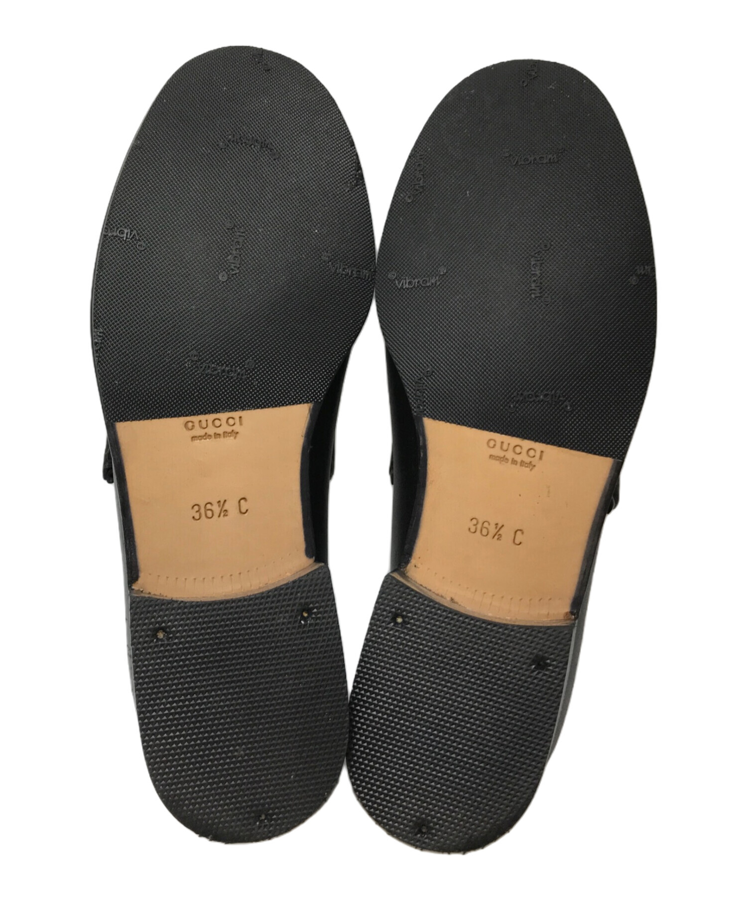中古・古着通販】GUCCI (グッチ) ホースビットローファー ブラック 