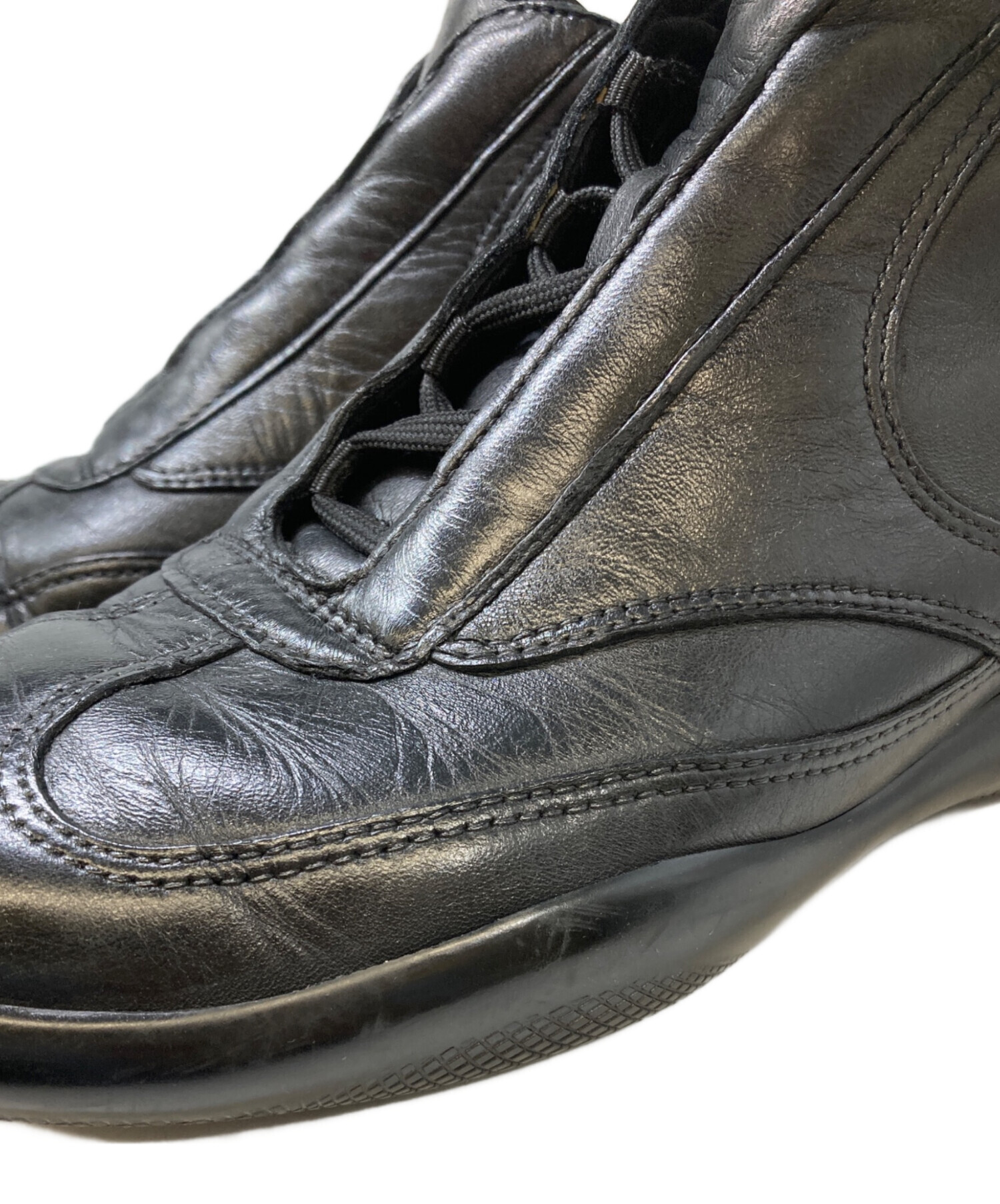 中古・古着通販】PRADA SPORTS (プラダスポーツ) レザーハイカット