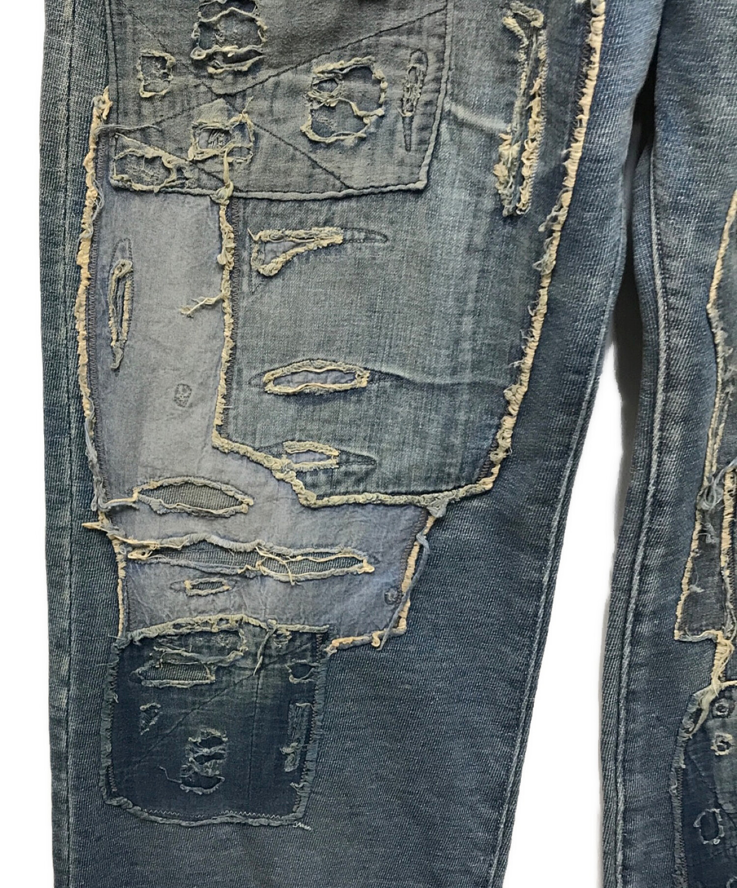 中古・古着通販】KAPITAL (キャピタル) 襤褸加工パッチワーク 