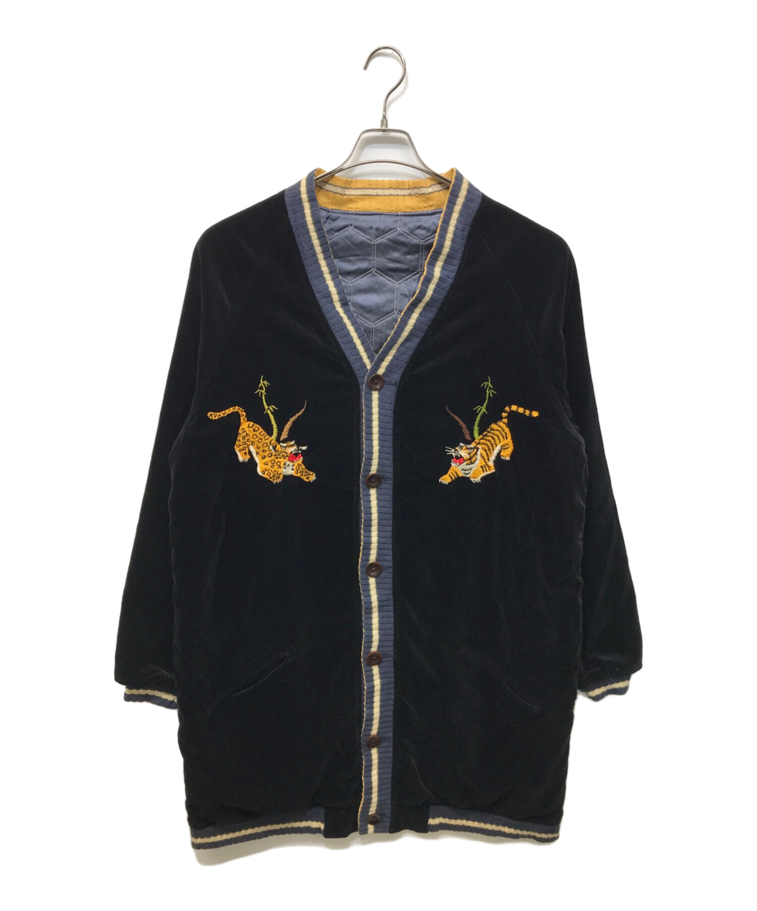 希少 kapital kountryキャピタル カントリー 百稚虎　スカジャン 中古・古着通販】KAPITAL (キャピタル) 百稚虎スカジャン ブラック