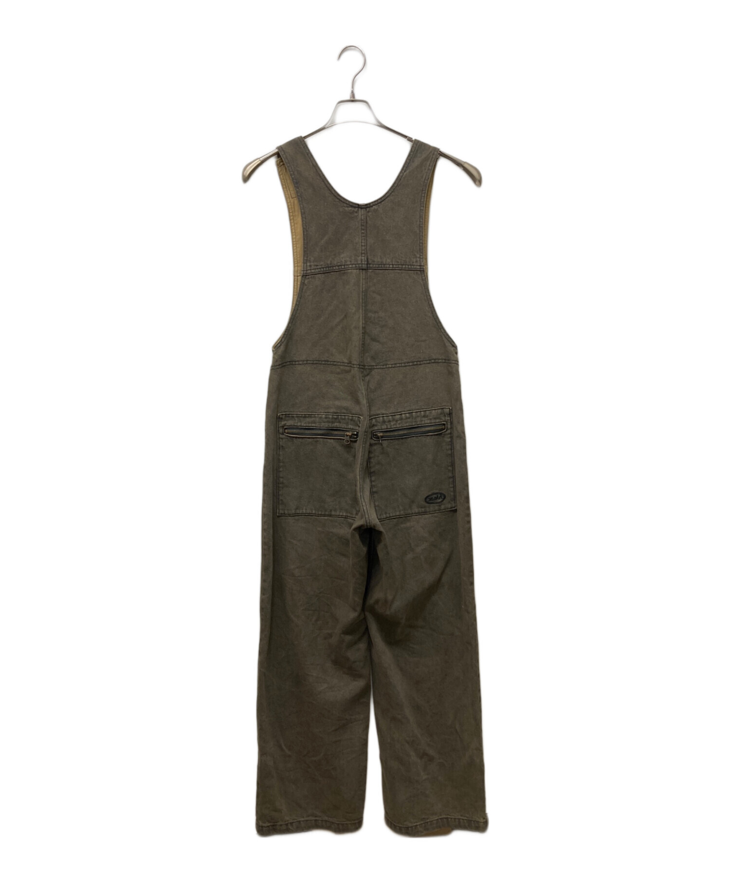 中古・古着通販】X-girl (エックスガール) OVERDYED OVERALLS ブラウン 