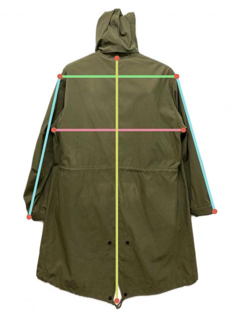 中古・古着通販】Denham (デンハム) ミリタリー モッズ コート カーキ