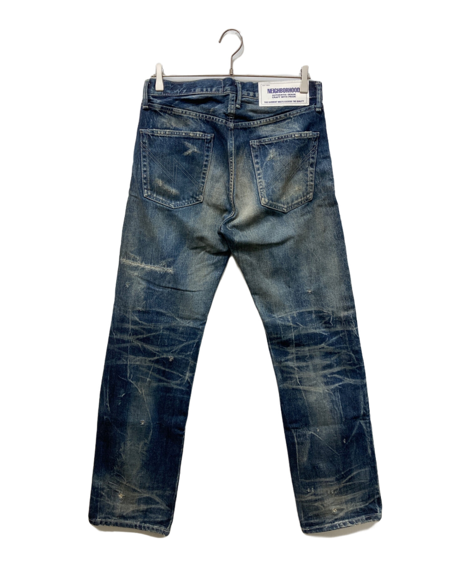 MN-0300-001 人気 ネイバーフッド SAVAGE13 フットボールT カットソー Ｔシャツ NEIGHBORHOOD(ネイバーフッド) 19AW⁄SAVAGE CREW A-KNIT