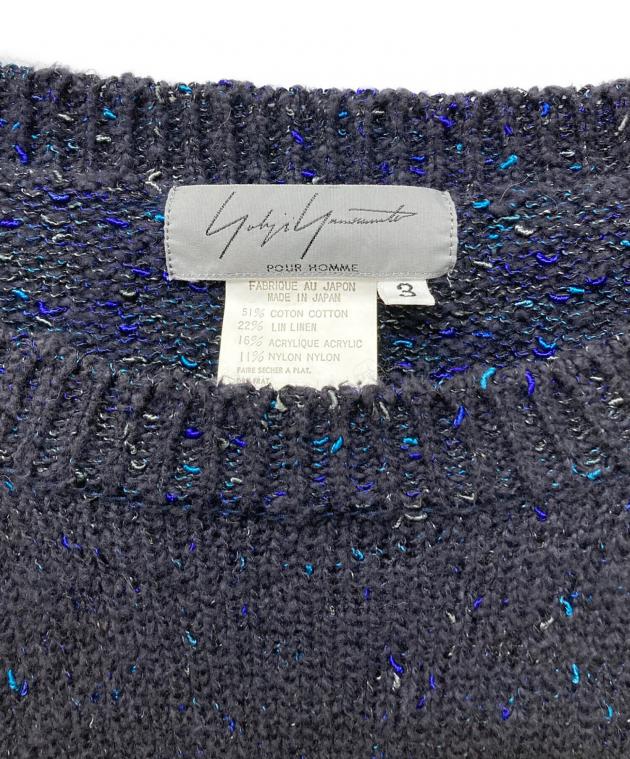 Yohji yamamoto pour homme リネンニット　サイズ3 Yohji yamamoto pour homme リネンニットサイズ3