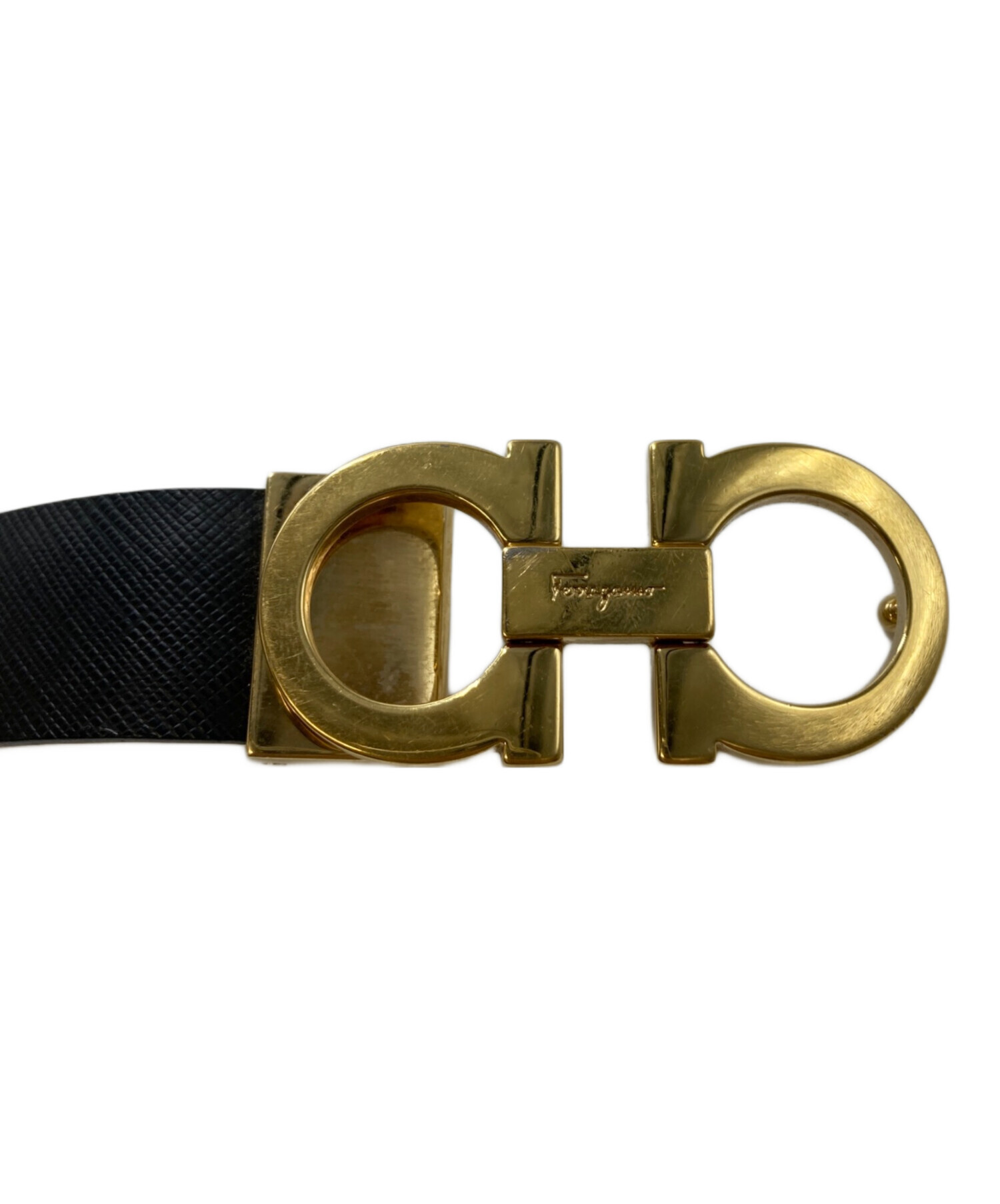 中古・古着通販】Ferragamo (フェラガモ) ビッグバックルレザーベルト