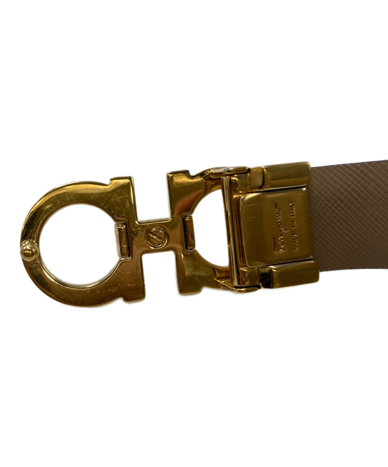 中古・古着通販】Ferragamo (フェラガモ) ビッグバックルレザーベルト