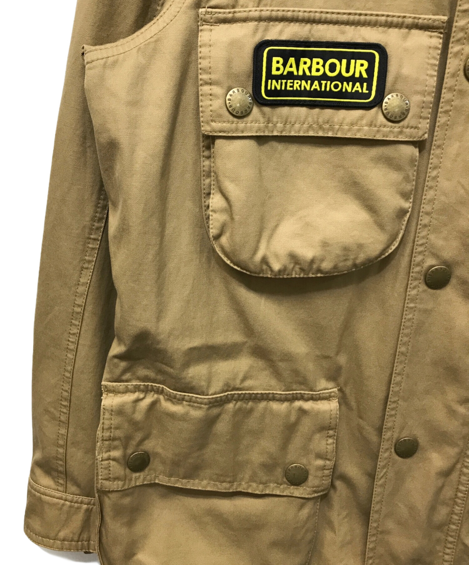 Barbour ベージュ ジャケット Sサイズ 中古・古着通販】Barbour (バブアー) ウォッシュドツイル