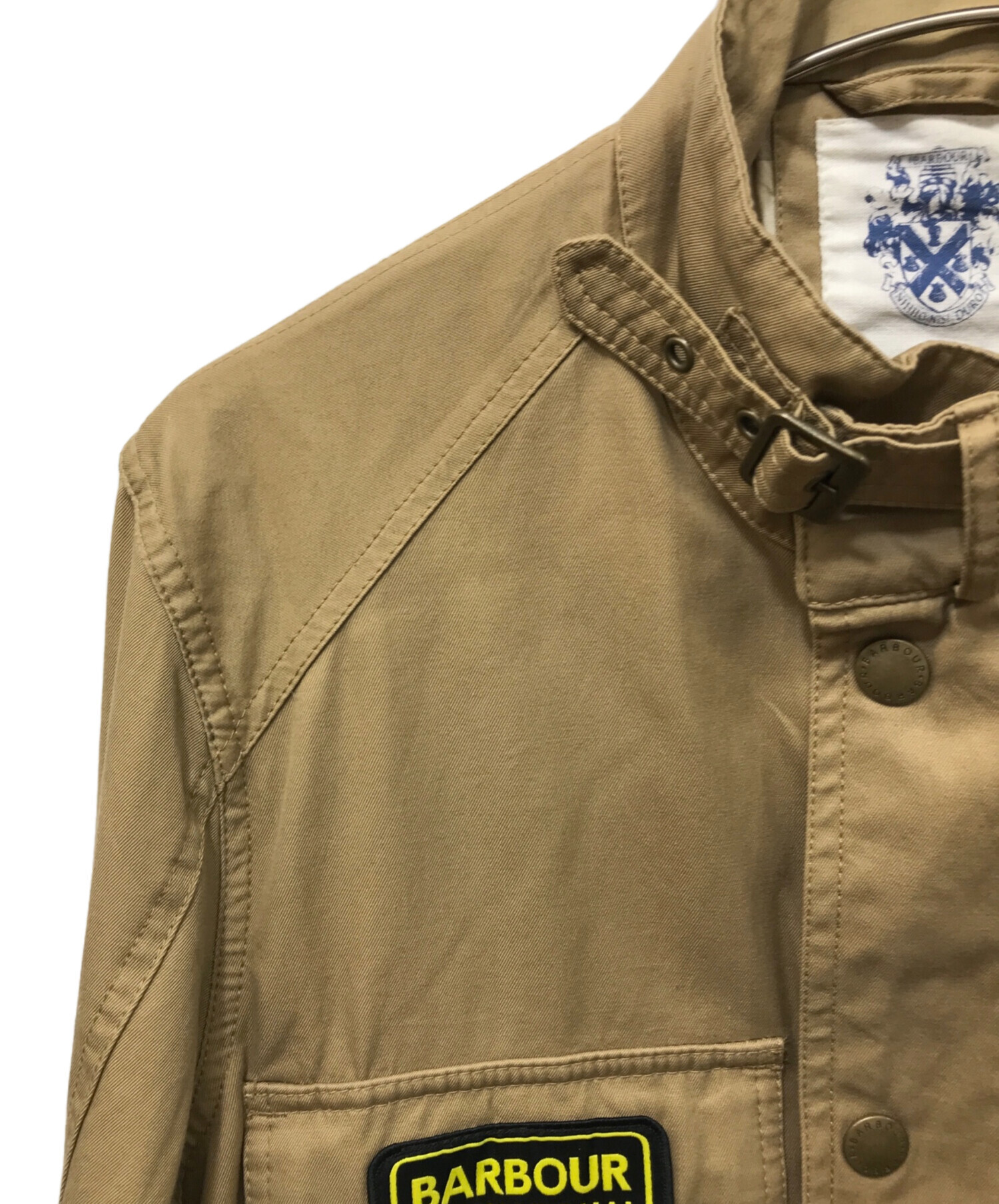 Barbour ベージュ ジャケット Sサイズ 中古・古着通販】Barbour (バブアー) ウォッシュドツイル