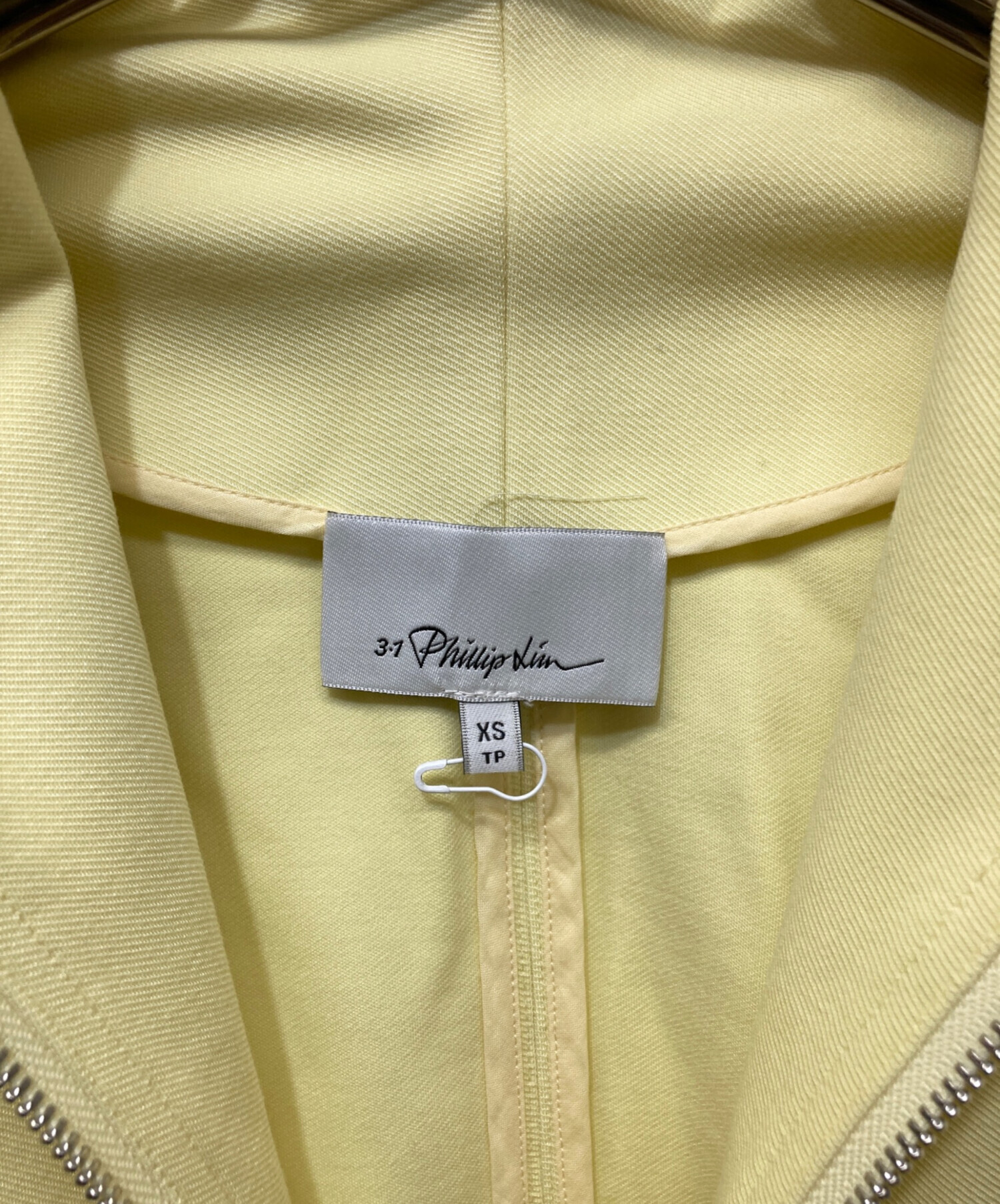 3.1.Phillip Lim イエロー ハーフジップアップパーカー S 中古・古着通販】3.1 phillip lim (スリーワンフィリップリム) ハーフ