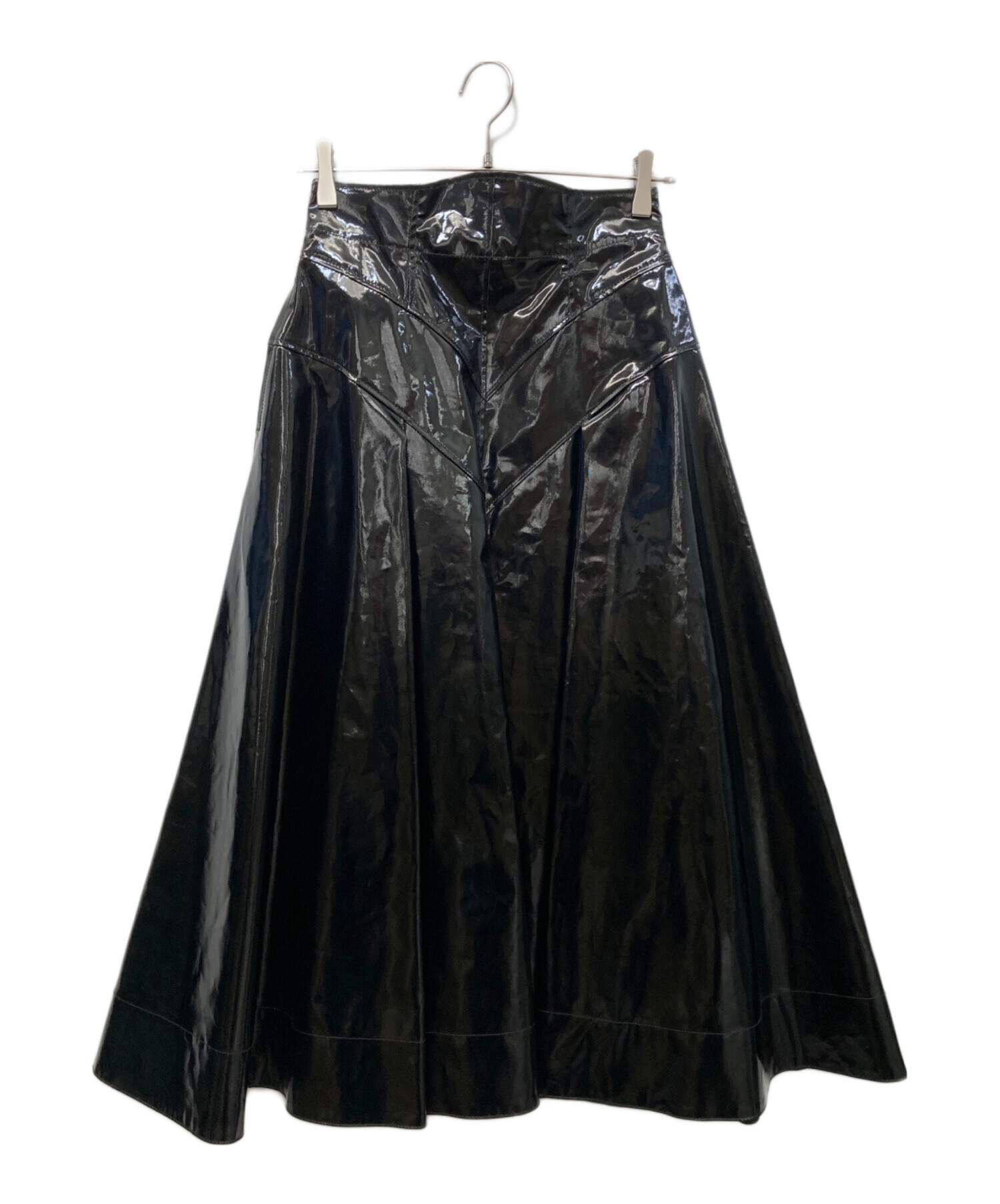 中古・古着通販】FETICO (フェティコ) Flared Faux Leather Midi Skirt