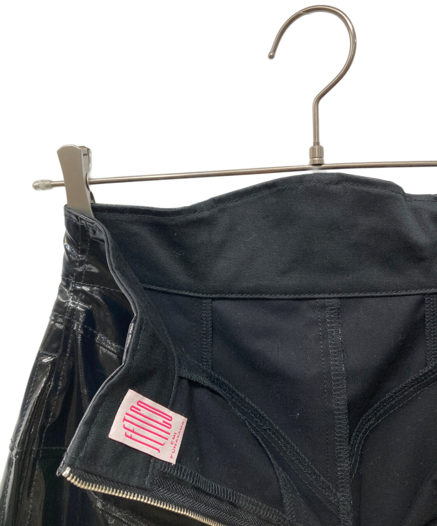 中古・古着通販】FETICO (フェティコ) Flared Faux Leather Midi Skirt