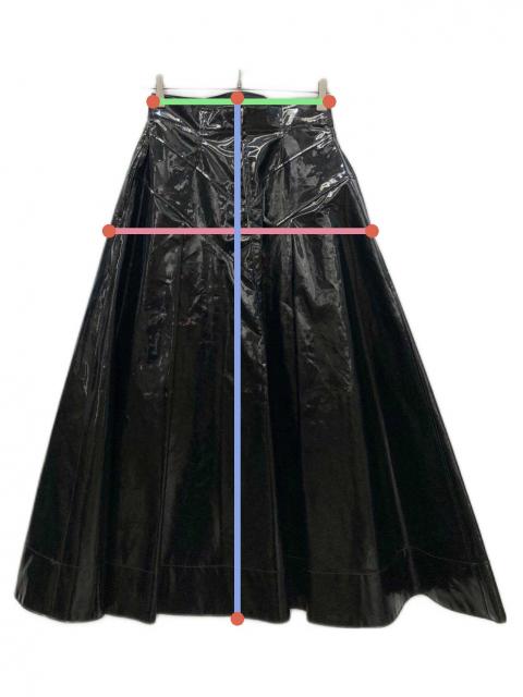 中古・古着通販】FETICO (フェティコ) Flared Faux Leather Midi Skirt