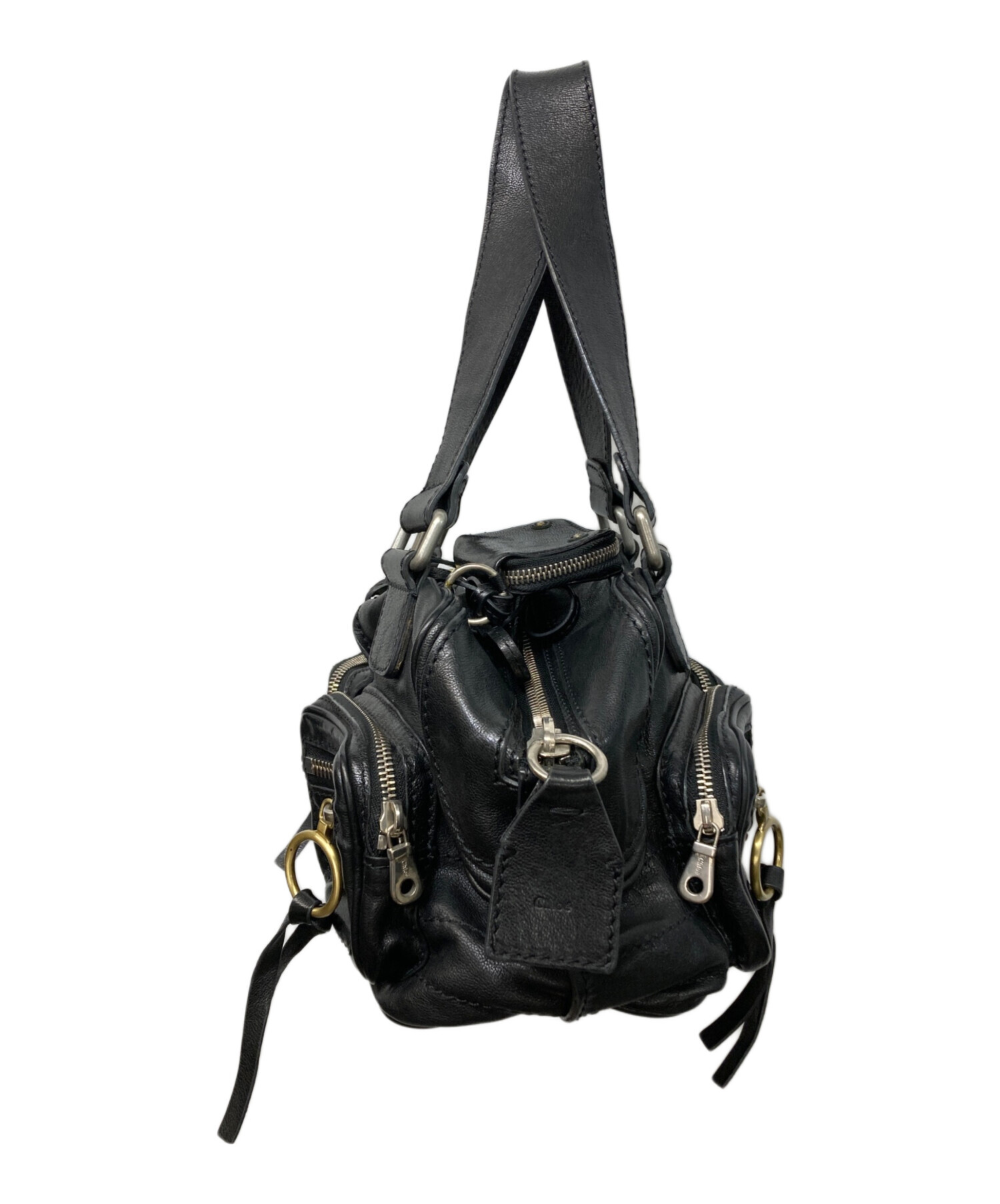中古・古着通販】Chloe (クロエ) マルチポケットレザーハンドバッグ