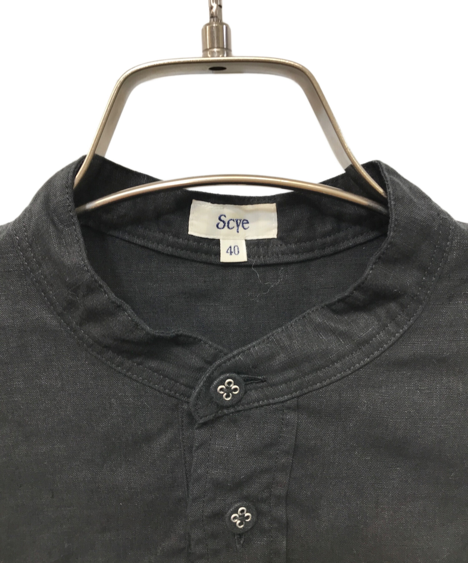中古・古着通販】SCYE (サイ) リネンタックロングスリーブブラウス 