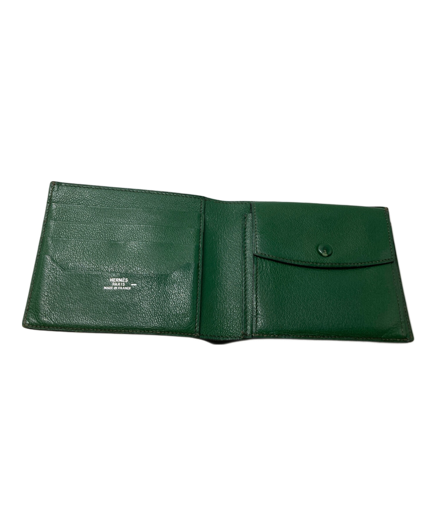 HERMES エルメス 財布・ケース - 緑 【古着】【中古】 HERMES - HERMES エルメス 財布・コインケース 緑 【古着】【中古