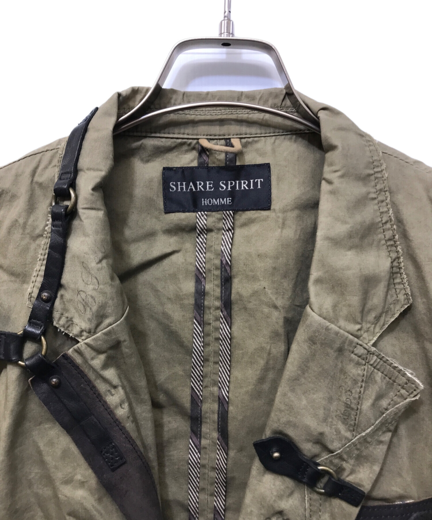 中古・古着通販】SHARE SPIRIT (シェアスピリット) レザードッキング1B