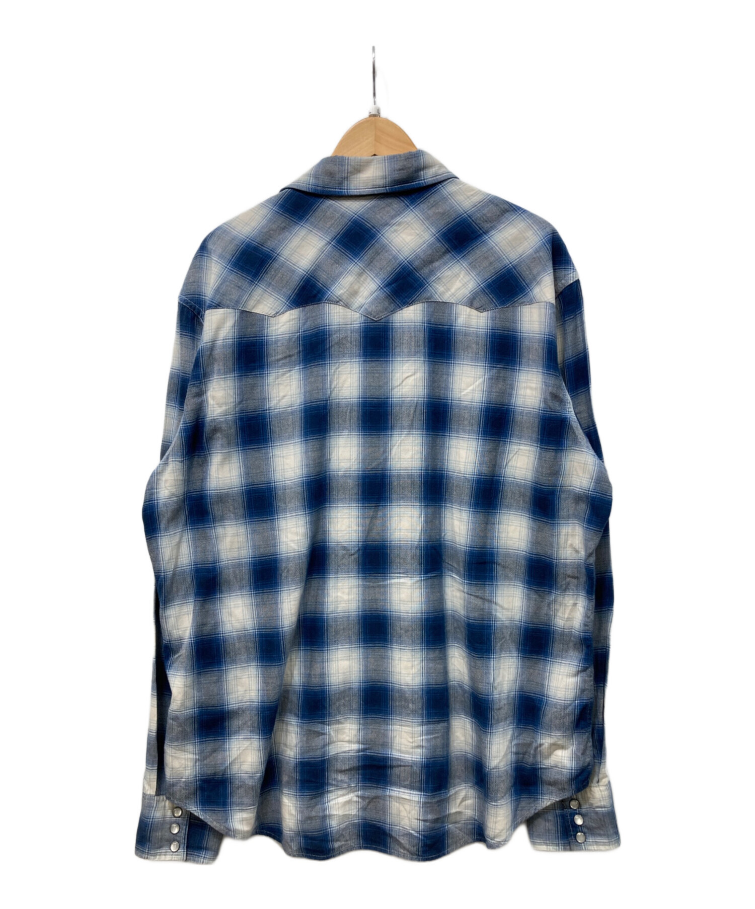 中古・古着通販】RRL (ダブルアールエル) オンブレチェックウエスタン