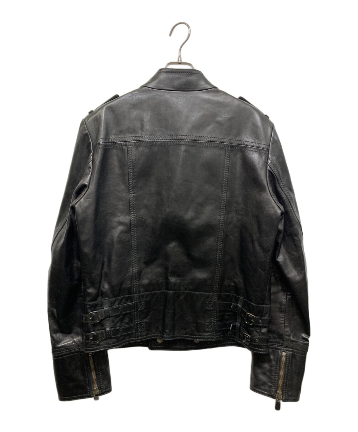 中古・古着通販】GUCCI (グッチ) スタンドカラーライダースジャケット