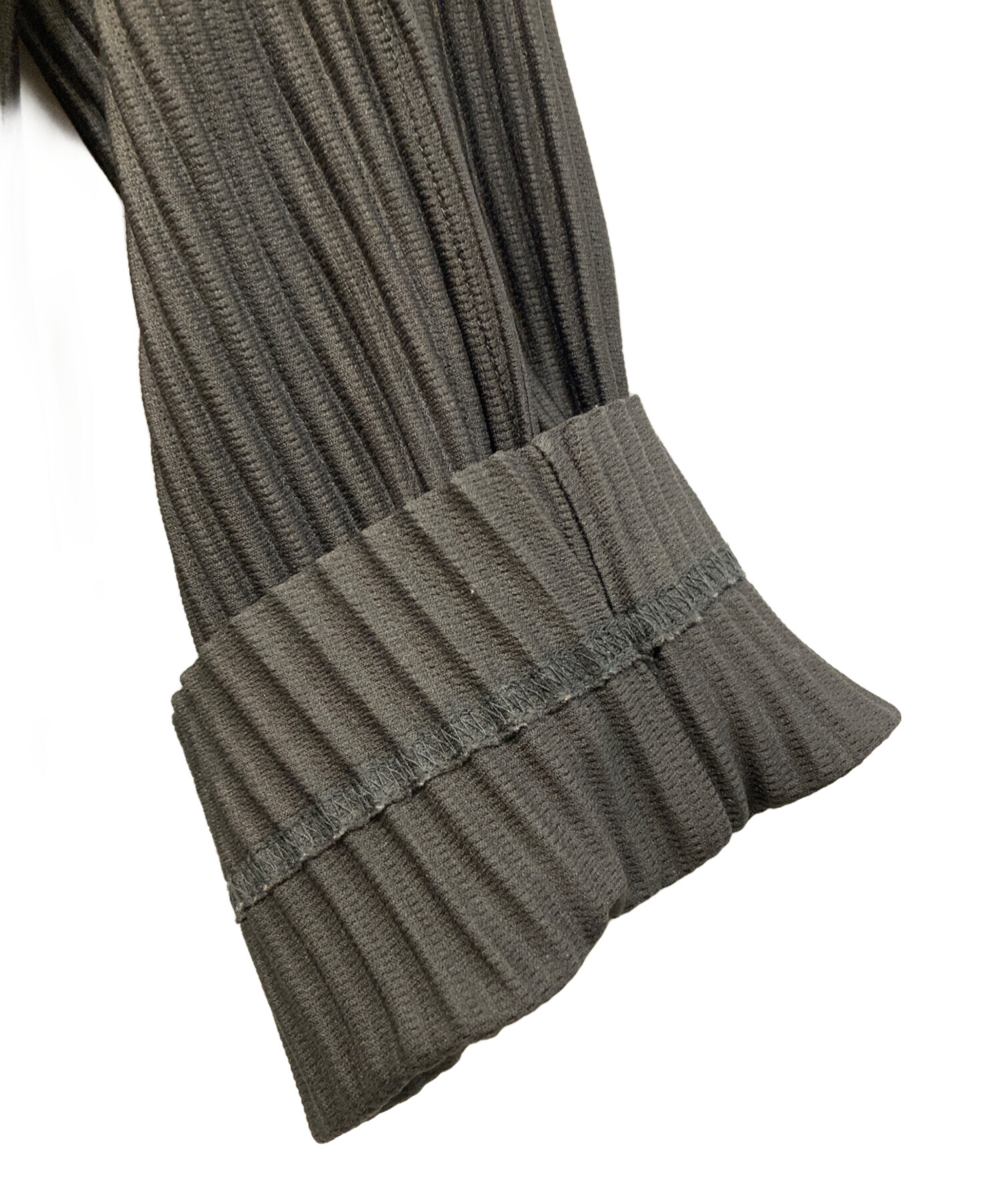 【着用一回のみ】HOMME PRISSE チャコールブラウン　プリーツブルゾン 中古・古着通販】HOMME PLISSE ISSEY MIYAKE (オム プリッセ イッセイ