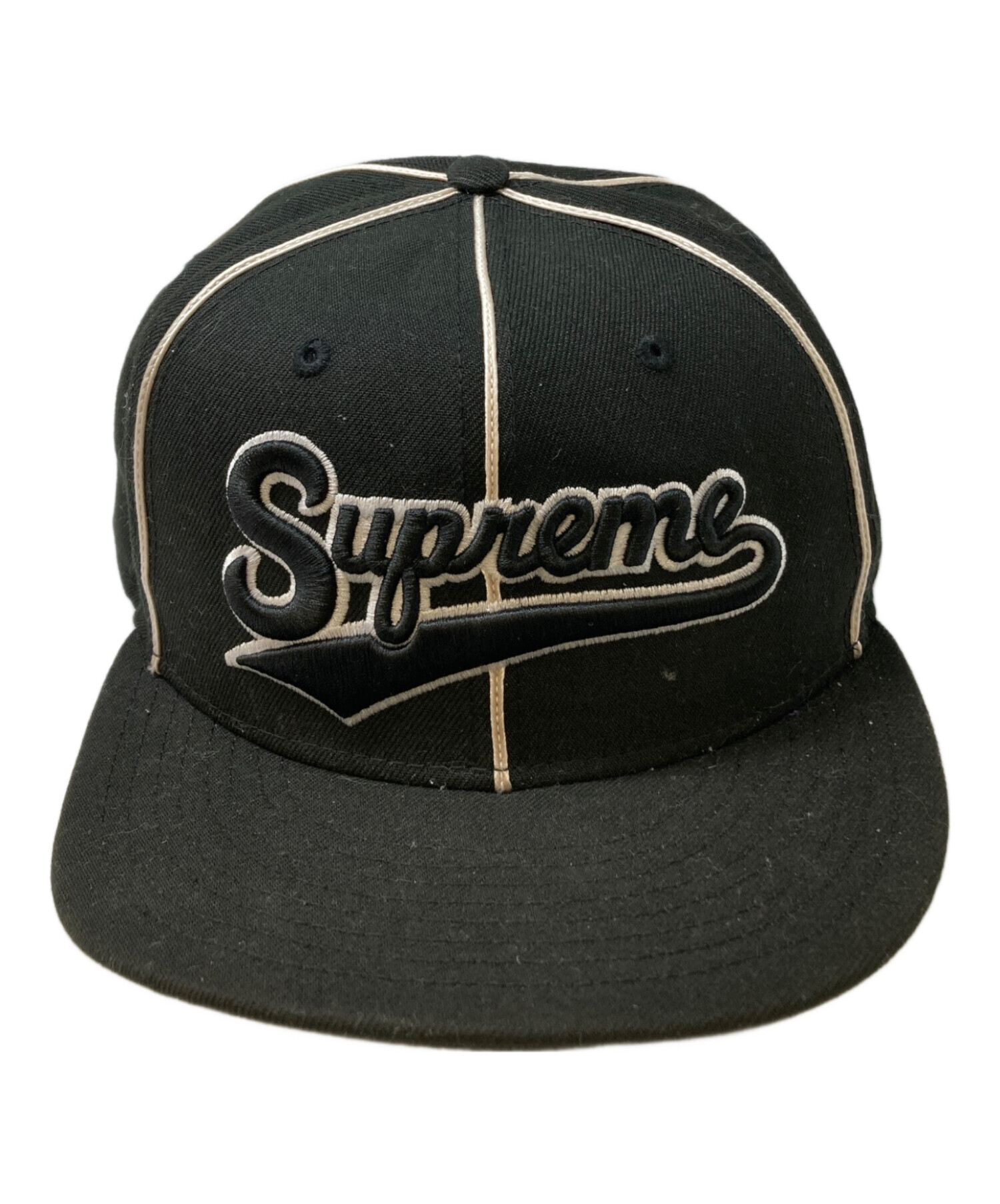 Supreme Piping Script Logo New Era キャップ 中古・古着通販】Supreme (シュプリーム) New Era (ニューエラ) Piping