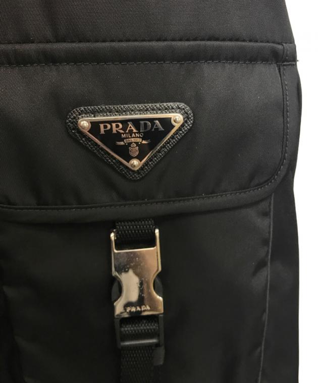 中古・古着通販】PRADA (プラダ) Re-Nylon シャツ ブラック サイズ:XL
