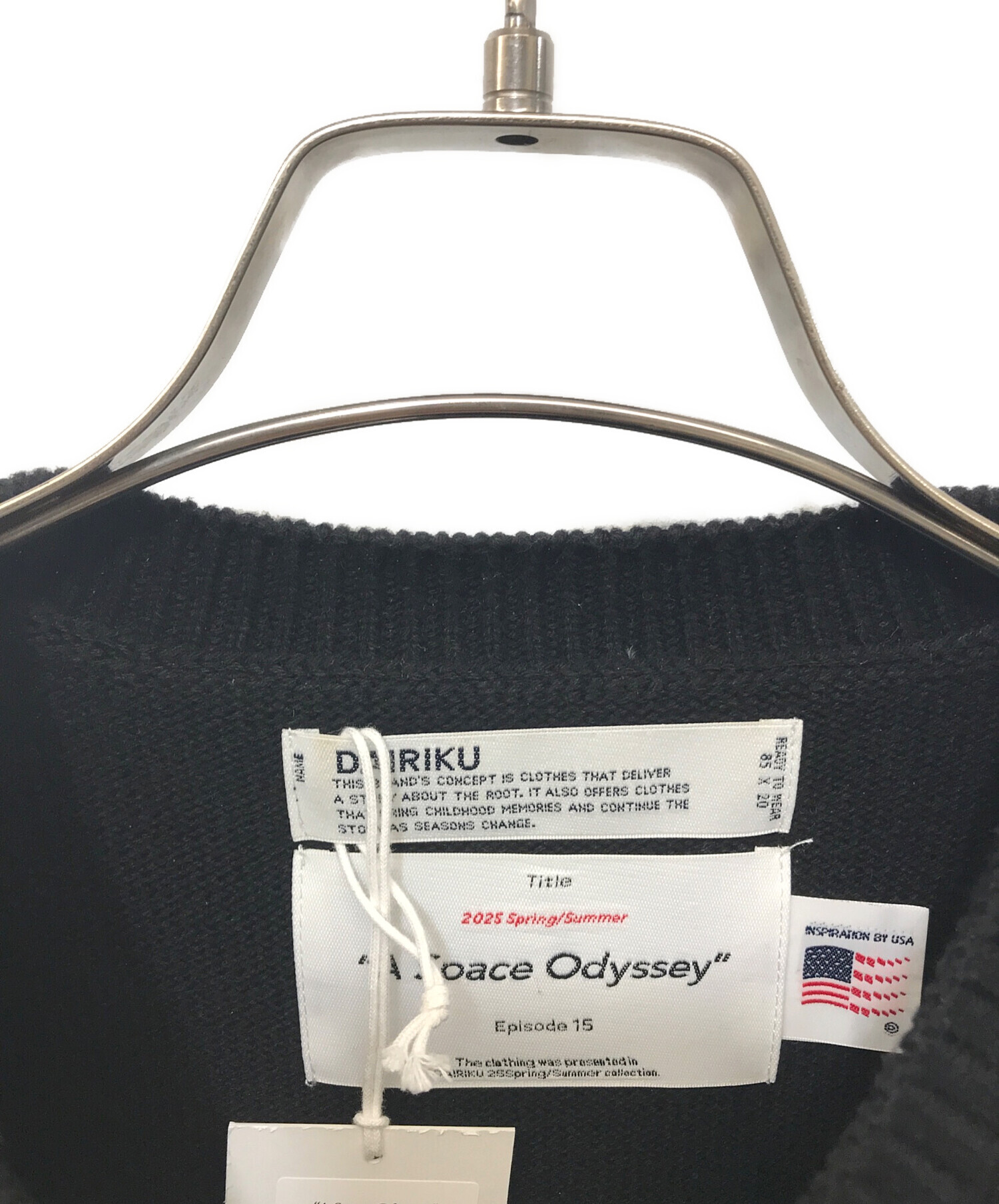 中古・古着通販】DAIRIKU (ダイリク) BIJOU CROSS TITE KNIT ブラック 